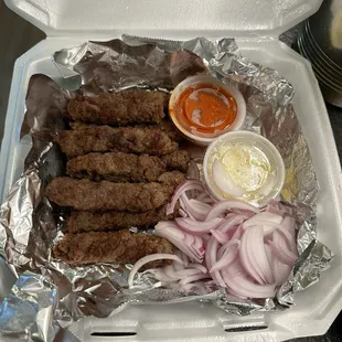 10 piece Ćevapi -- deliciously seasoned sausages grilled to order