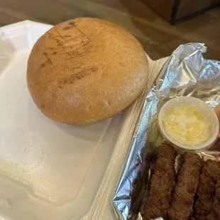 Freshly made balkan roll