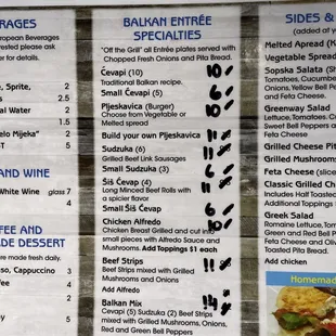 Menu.