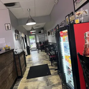 the interior of a restaurant