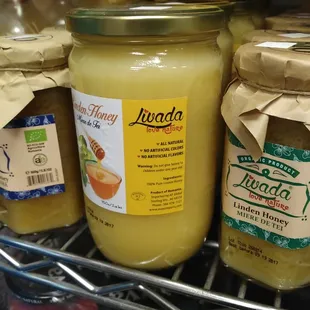 jars of food on a shelf