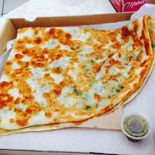 Potato bolani after tax $9.40 charge it