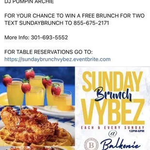 Sunday Vybz Brunch