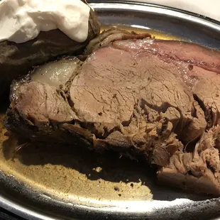 This is supposed to be Prime Rib cooked medium