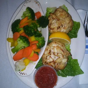 Jumbo lump Crab Cake dinner only 23.99!