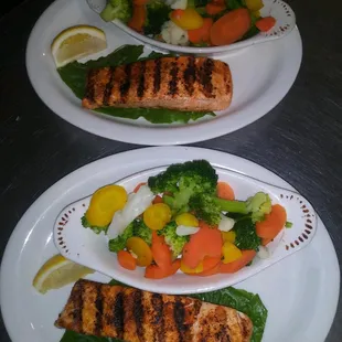 Grilled Salmon for 2
