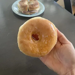 glazed raised donut