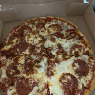 Pepperoni and sausage