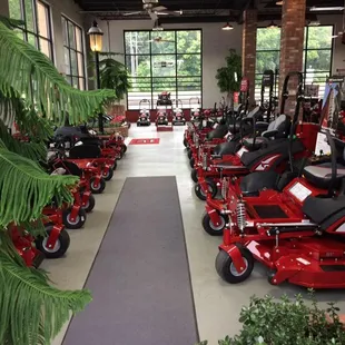 Come browse our showroom for your next mower!
