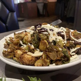 Brussels sprouts sub mozzarella