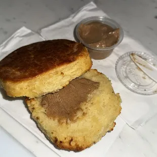 Biscuit with cinnamon butter