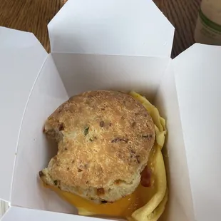 Breakfast biscuit