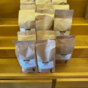 Bagged coffee for sale