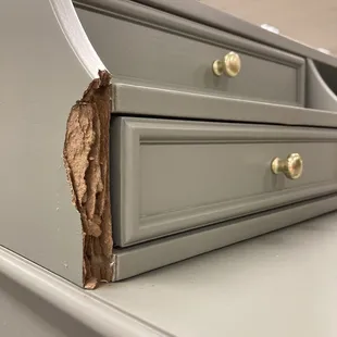 Several damaged pieces - broken, scratched, crooked.