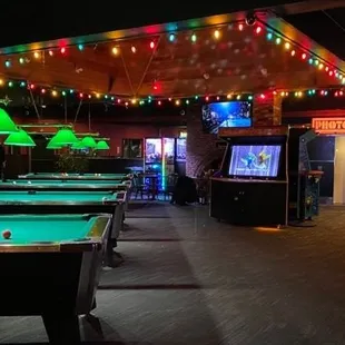 pool tables and arcades