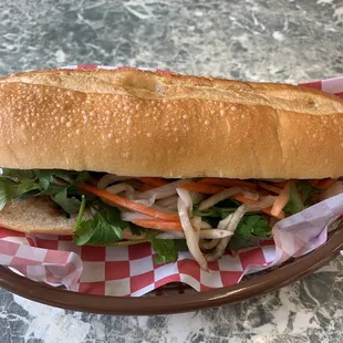 Vietnamese pork sandwich banh mi