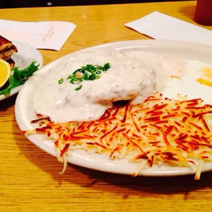 Country fried steak breakfast