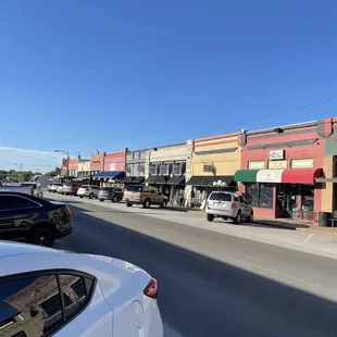 a view of the street