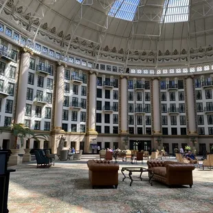 View of atrium from Ballard'restaurant