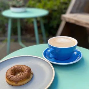 Vietnamese coffee mochi donut