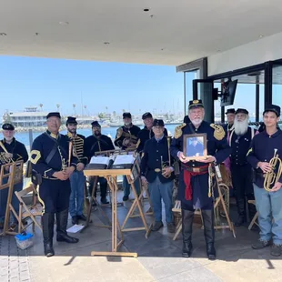 Outside area, guest band, private event