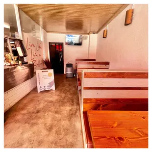 Side outdoor seating