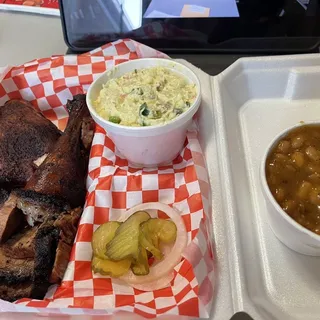 2 Meat and 1 Side Plate
