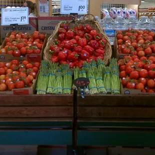 a variety of fruits and vegetables