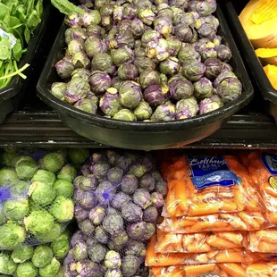 Purple brussel sprouts