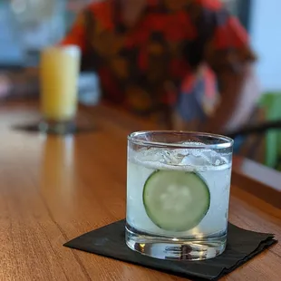 cucumber serrano gimlet