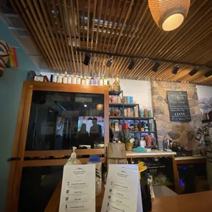 Interior + Seasonal Menu