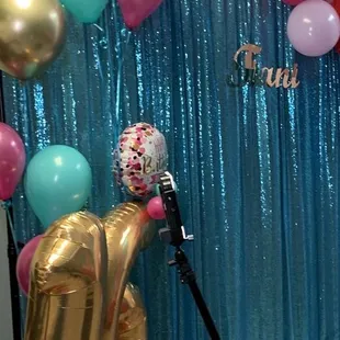 Sweet 16 balloon marquee