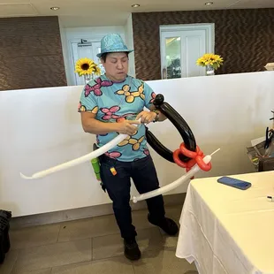 The balloon man himself