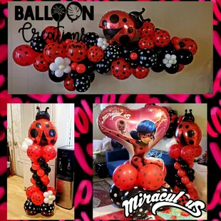 Miraculous Lady Bug themed decor