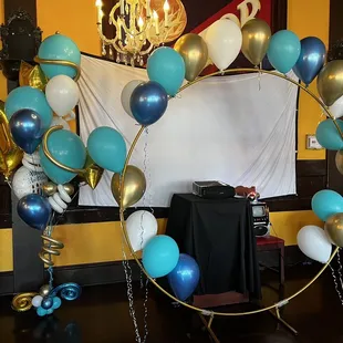 Side view of bouquet