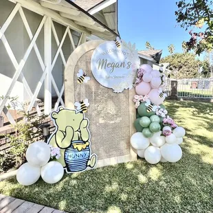 Want to welcome your guest and set the mood for your celebration.  A customized welcome sign to fit your theme!  Balloon it!
