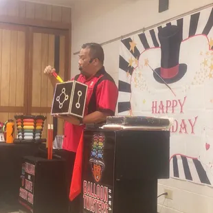 Richard doing his magic.