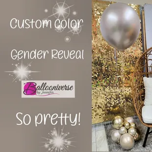custom colors gender reveal