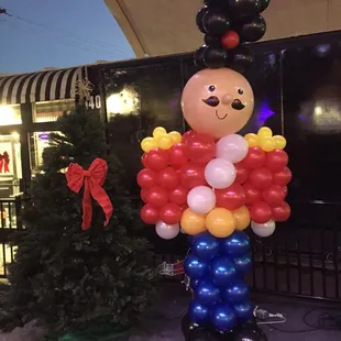 Nutcracker balloon for the Pink Tutu Ballet Studio performance at the Downtown Container Park