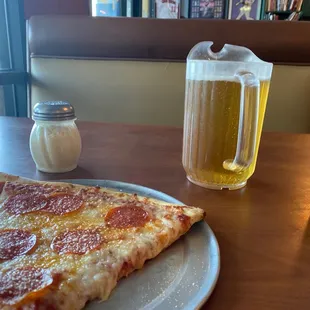 Slice of pepperoni and a small pitcher for $11. It&apos;s a home run.