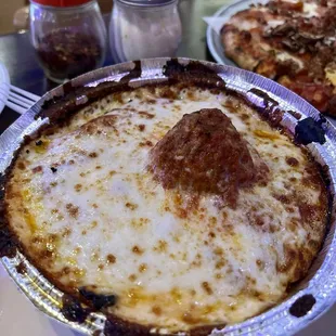 Spaghetti and meatballs