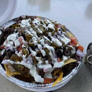 Brisket nachos