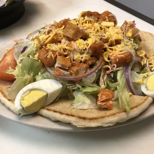 a plate of food on a table