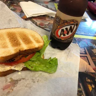 BLT and an ice cold root beer! Great for a summer day!