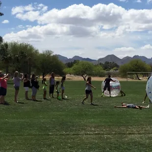 Parents taking pics of their kids enjoying BALLSOUT!