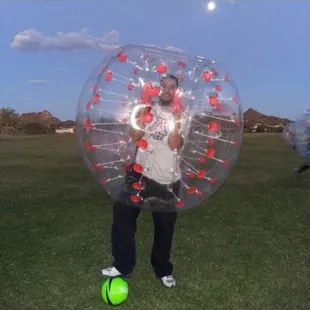 Getting ready for a soccer game with BALLSOUT