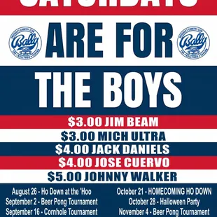 Saturdays are for the Boys!