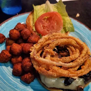 Bourbon Mushroom Swiss Burger