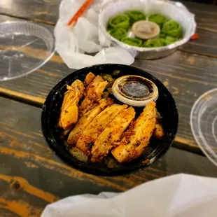 Spicy Garlic Chicken + Rice