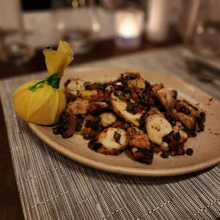 a plate of food